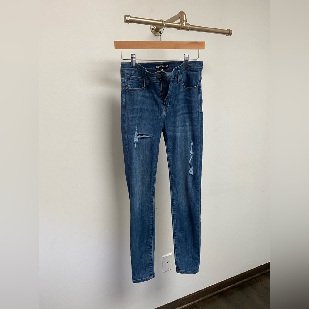 Lightly Distressed JCrew Jeans